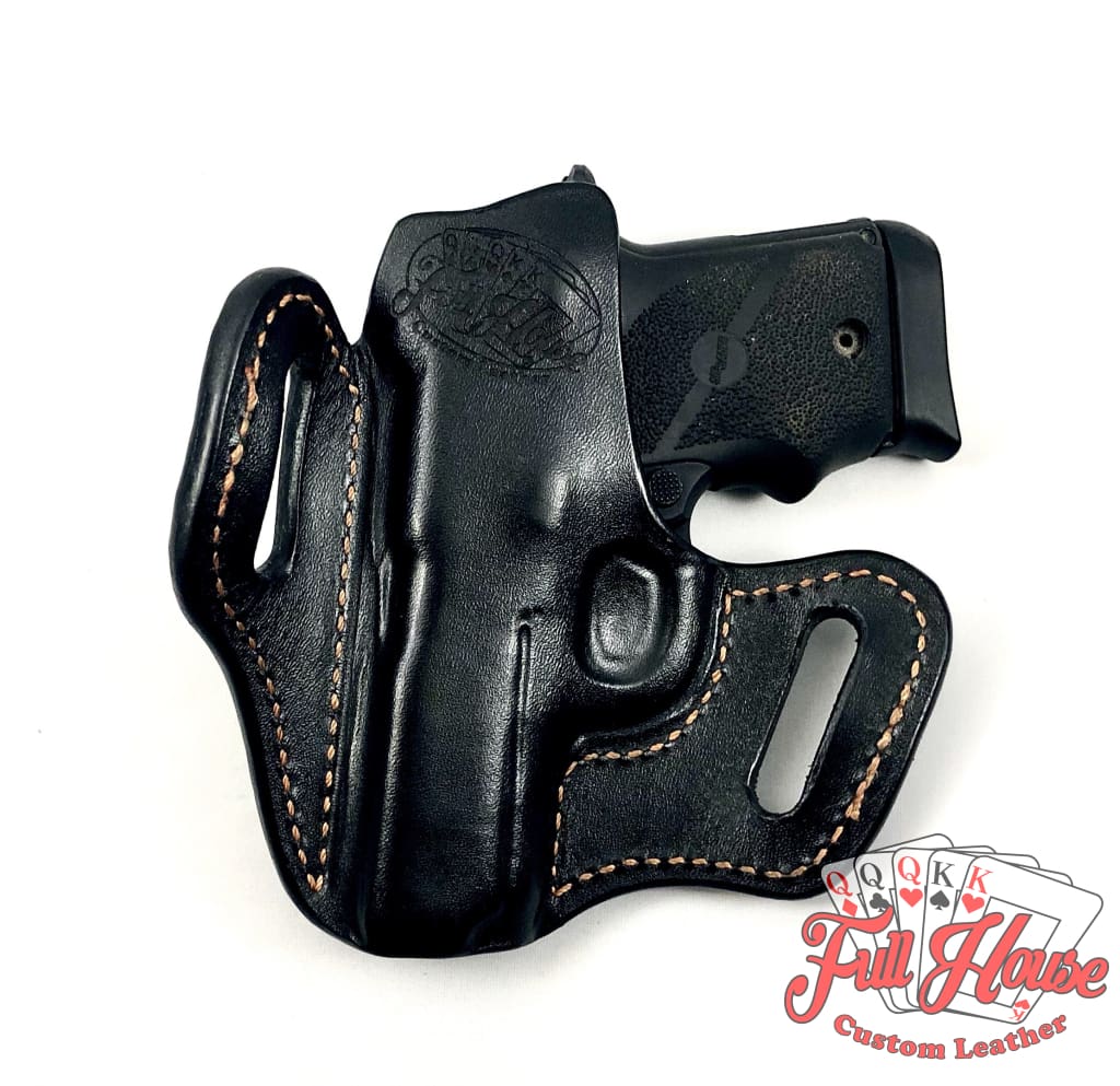 Sig Sauer P938 9mm - Black Leather Pancake Holster (OWB) – Full